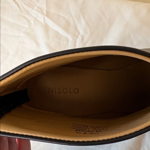 Nisolo Dari Black Leather Ankle Boot size 8.5 - Picture 4 of 13